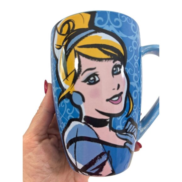Cinderella Blue Coffee Mug Disney Park Ceramic 16 oz It’s Hard To Wake Uo When … - Picture 13 of 13